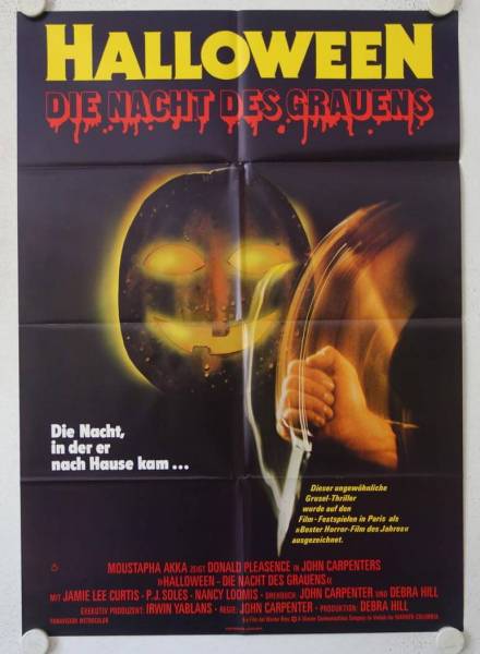 Halloween originales deutsches Filmplakat